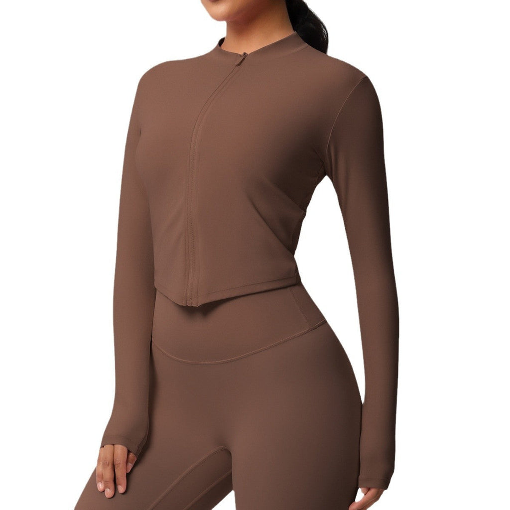 Sporty Tight Long Sleeve Yoga Wear Top