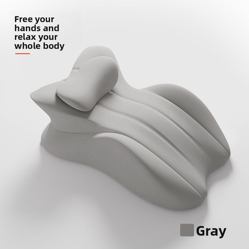 Ergonomic pillow for sleeping face down