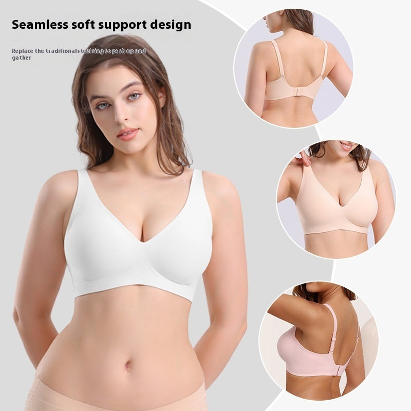 Wireless Seamless Underwear Big Chest Plus Size Bra