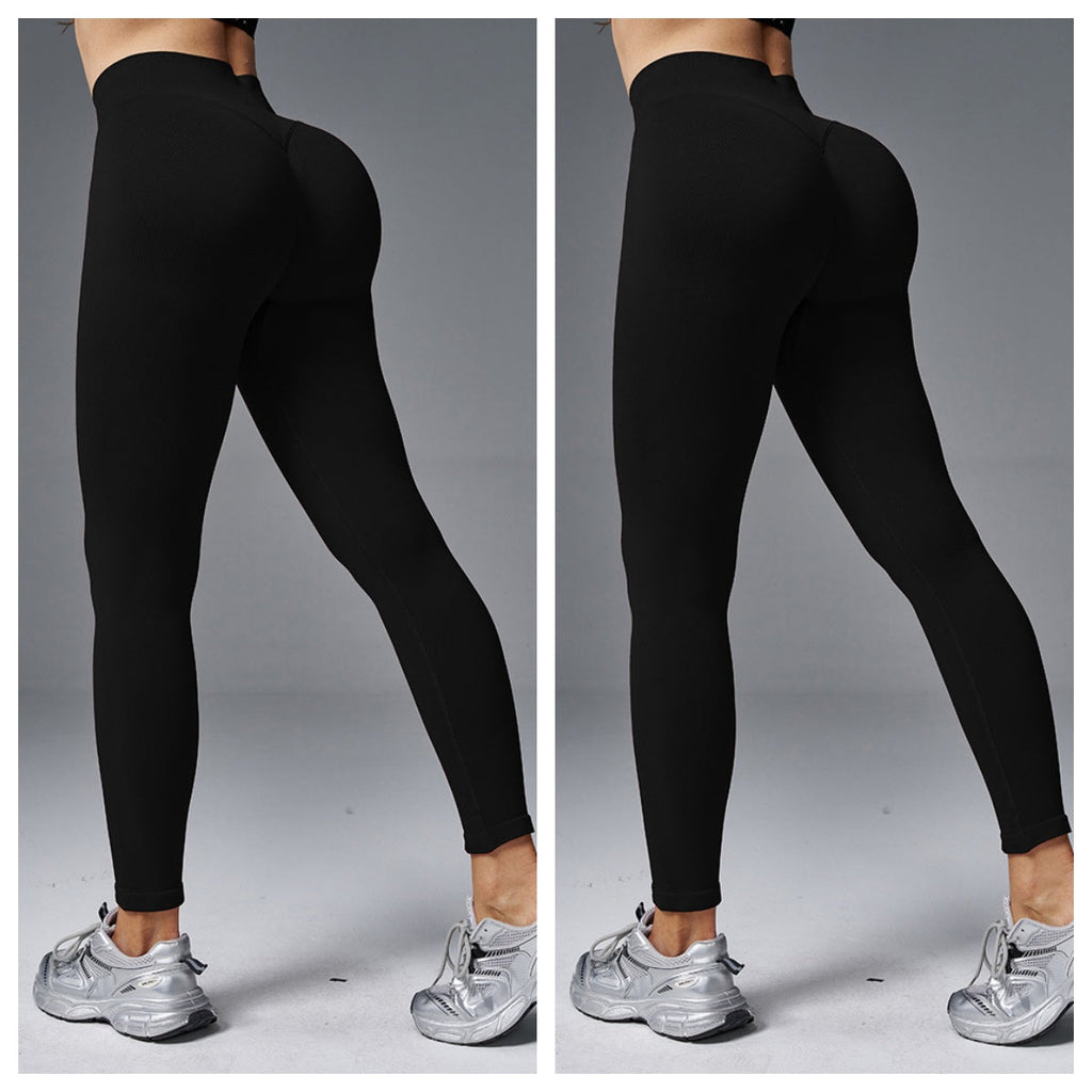 Peach Hip Tight Mid Waist Yoga Pants