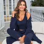 Women's Fuzzy 3 Piece Sweatsuit Set