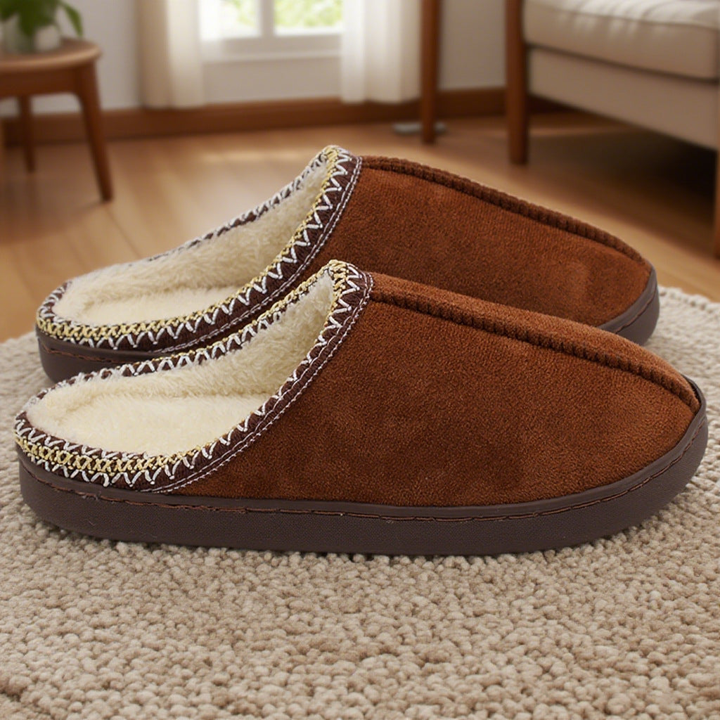 Indoor Home Thick-Sole Warm Cotton Slippers