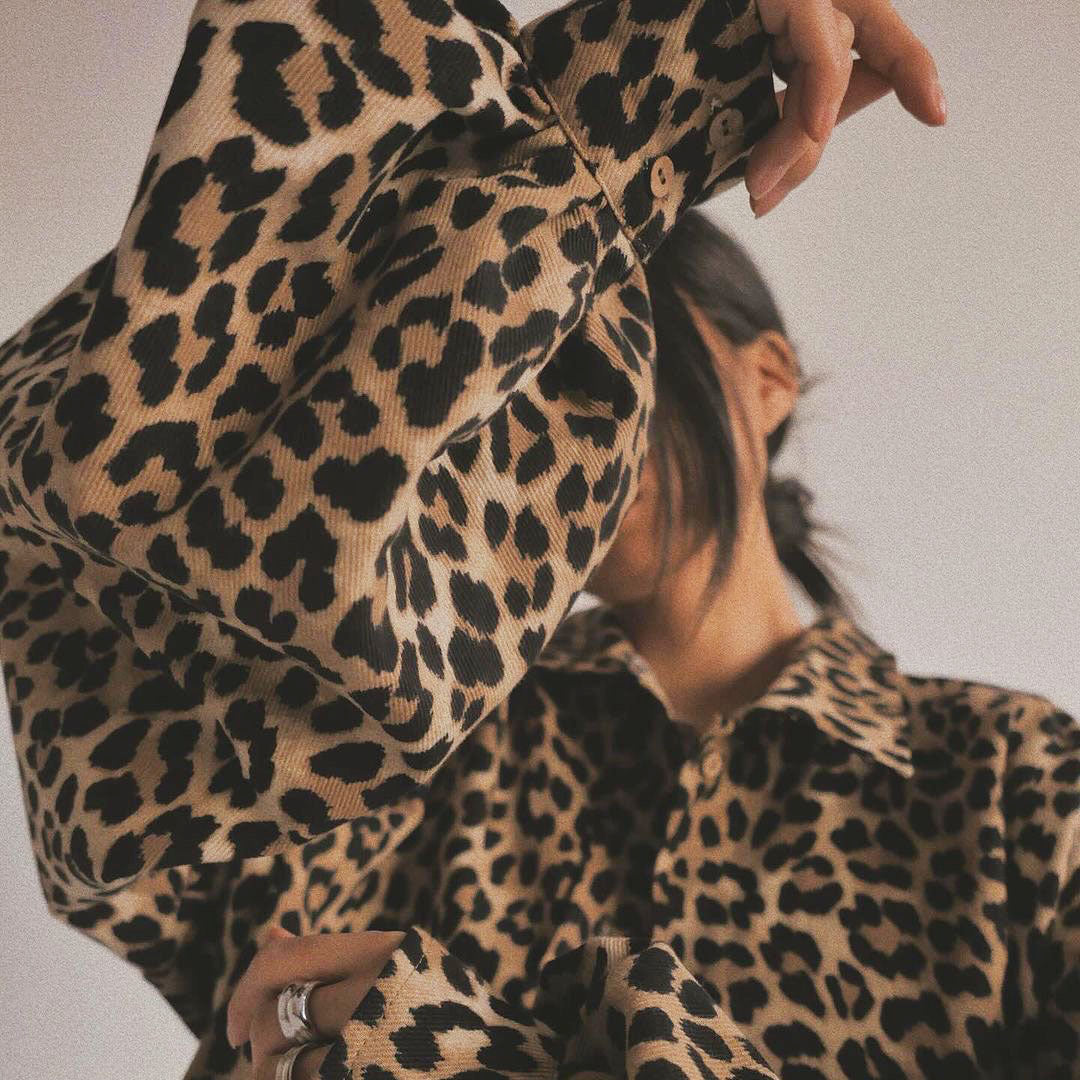 Baggy Leopard Print Jacket