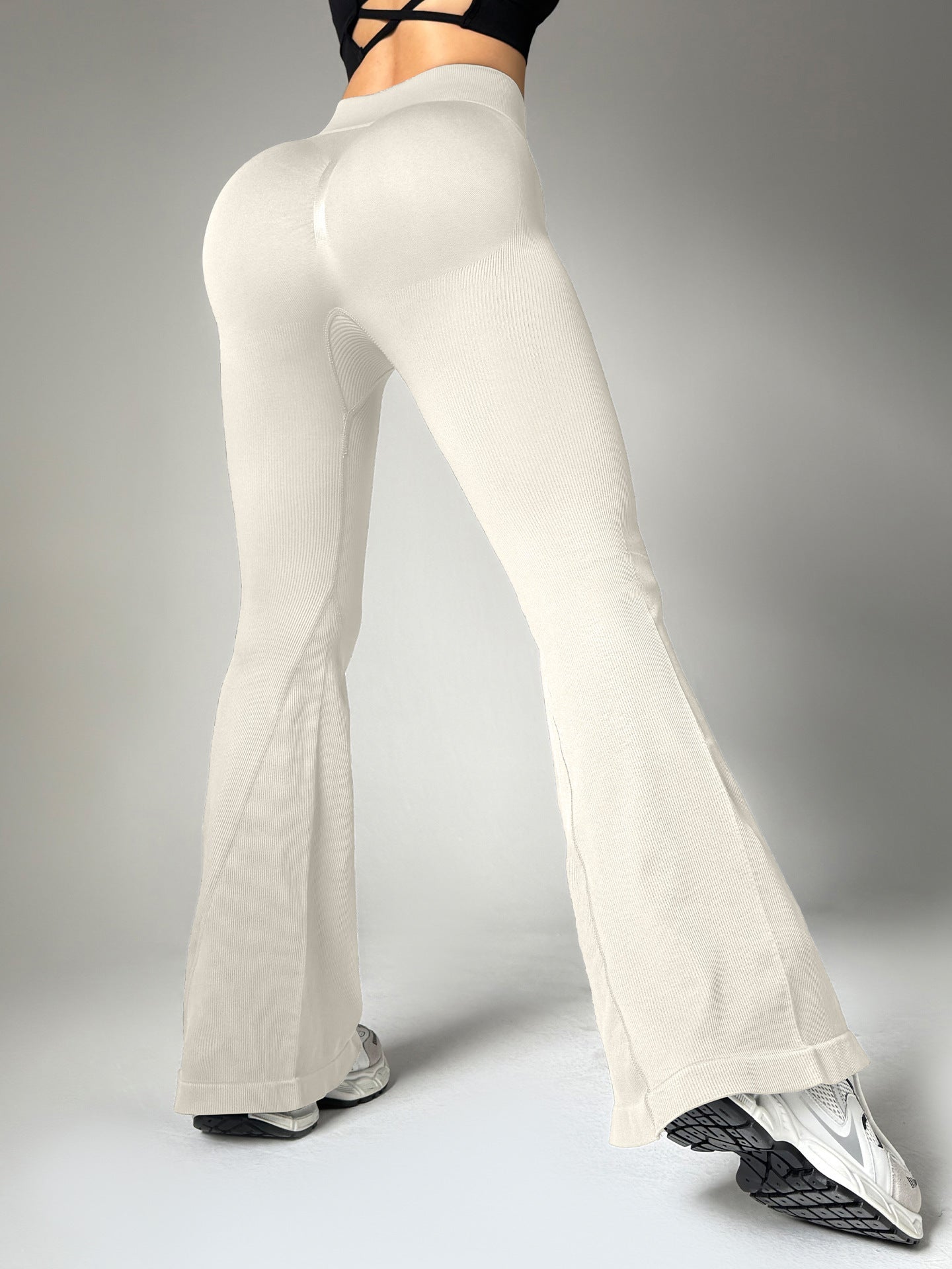 High Waist Flared Pants Women's Hip Lifting Casual Yoga Pants