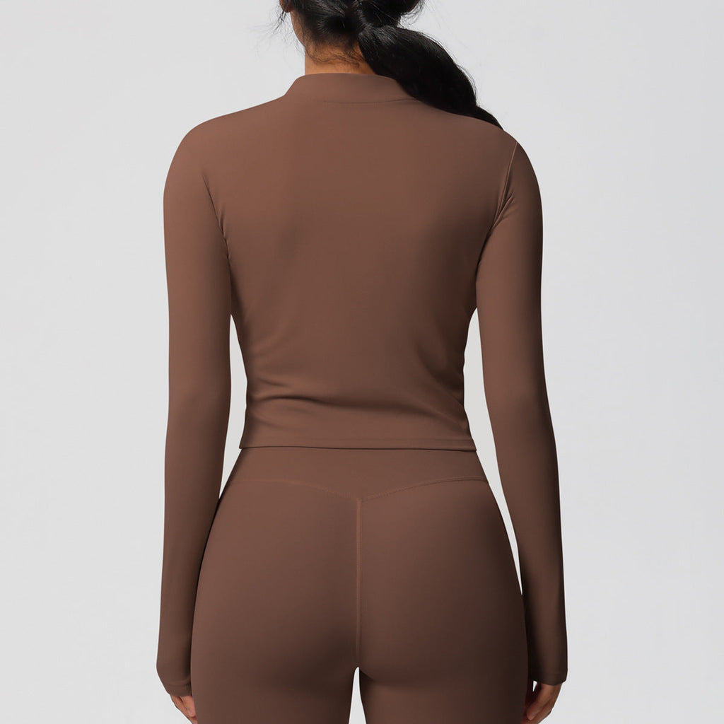 Sporty Tight Long Sleeve Yoga Wear Top