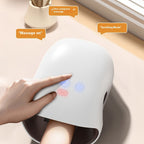Hand massage heating device