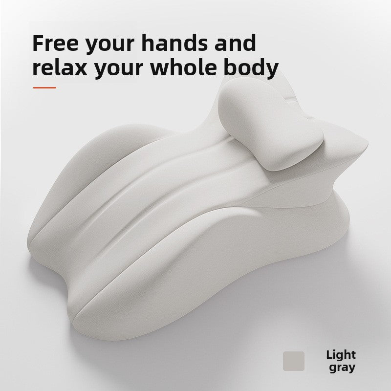 Ergonomic pillow for sleeping face down