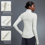 Windproof Stand Collar Yoga Fitness Jacket