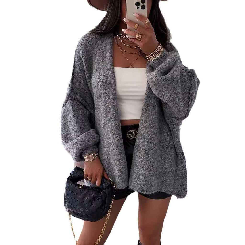 Oversized Knit Casual Women's Sweater