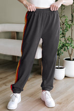 Pink Counting Rainbows High Waist Sweatpants