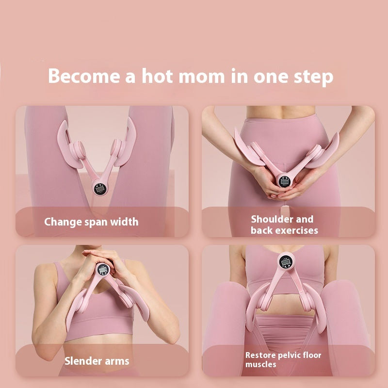 Ergonomic Thigh Trainer With Counter Adjustable Pelvic Floor Muscle Trainer