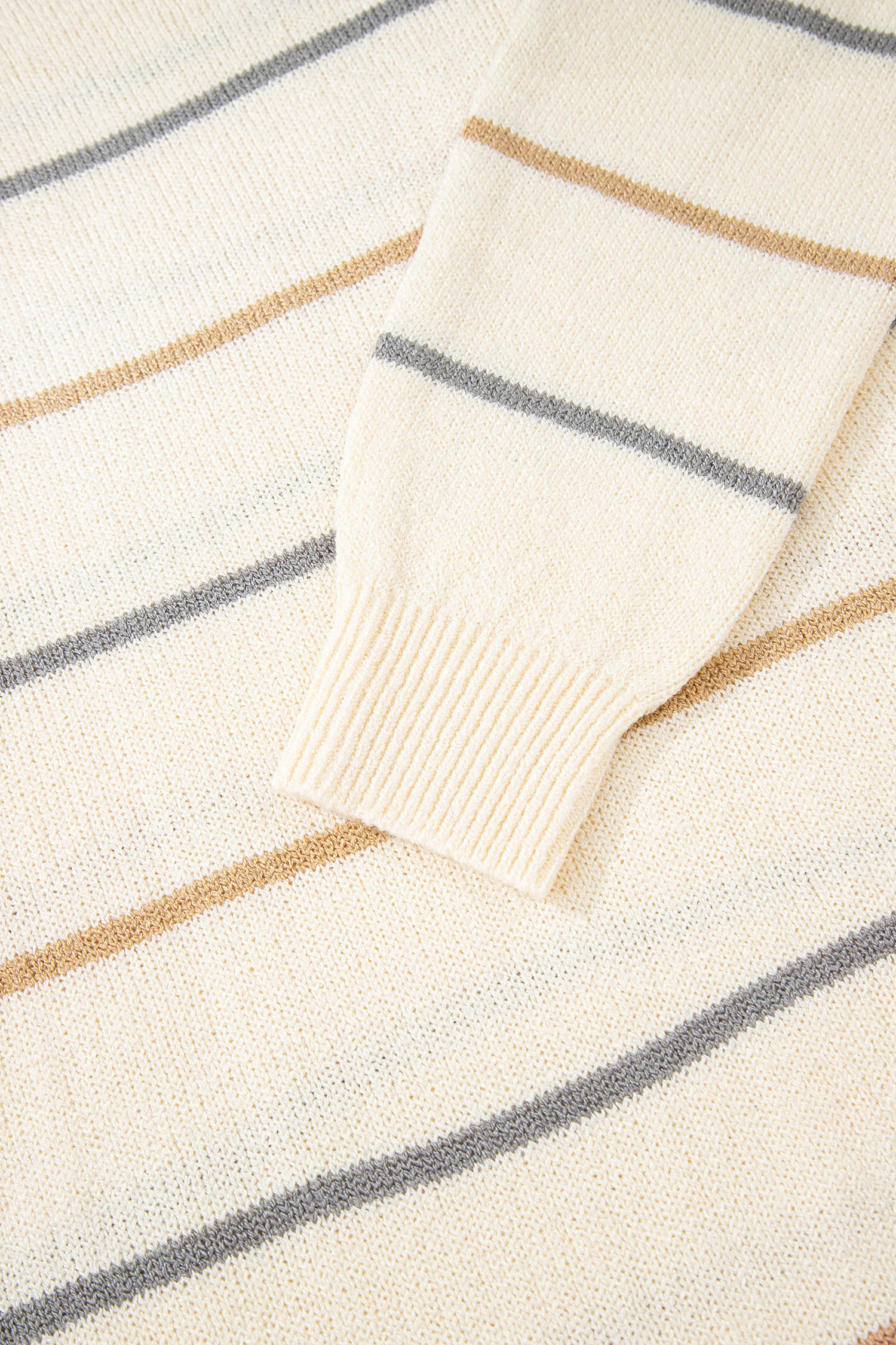 Multicolour Striped Print Drop Shoulder Shift Sweater Mini Dress