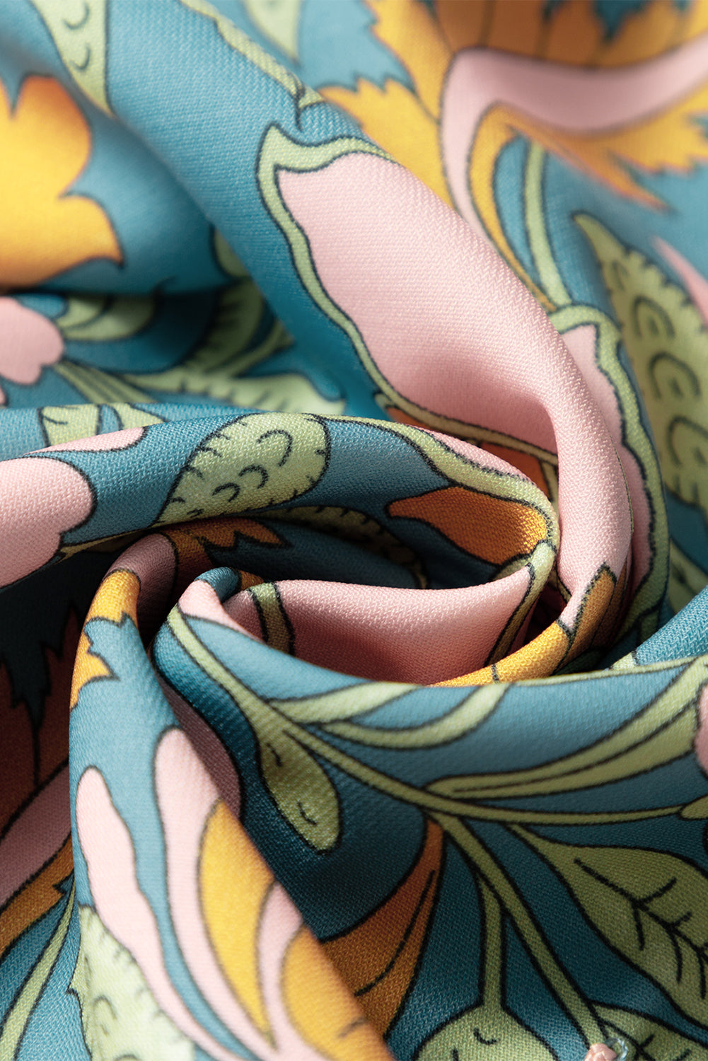 Sky Blue Floral Ricrac Trim V Neck Shift Mini Tank Dress