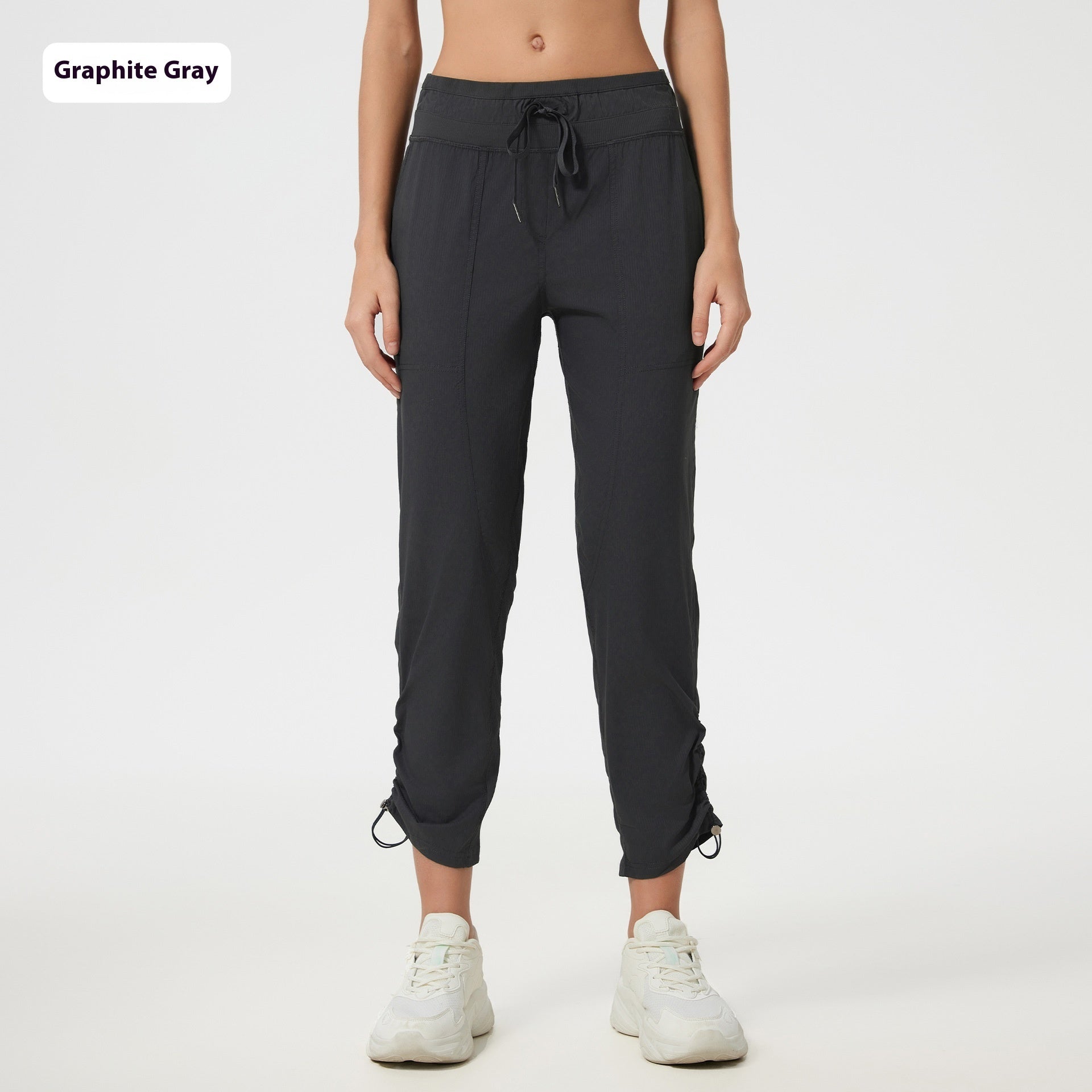Quick-drying Breathable Running Fitness Straight Cropped Pants