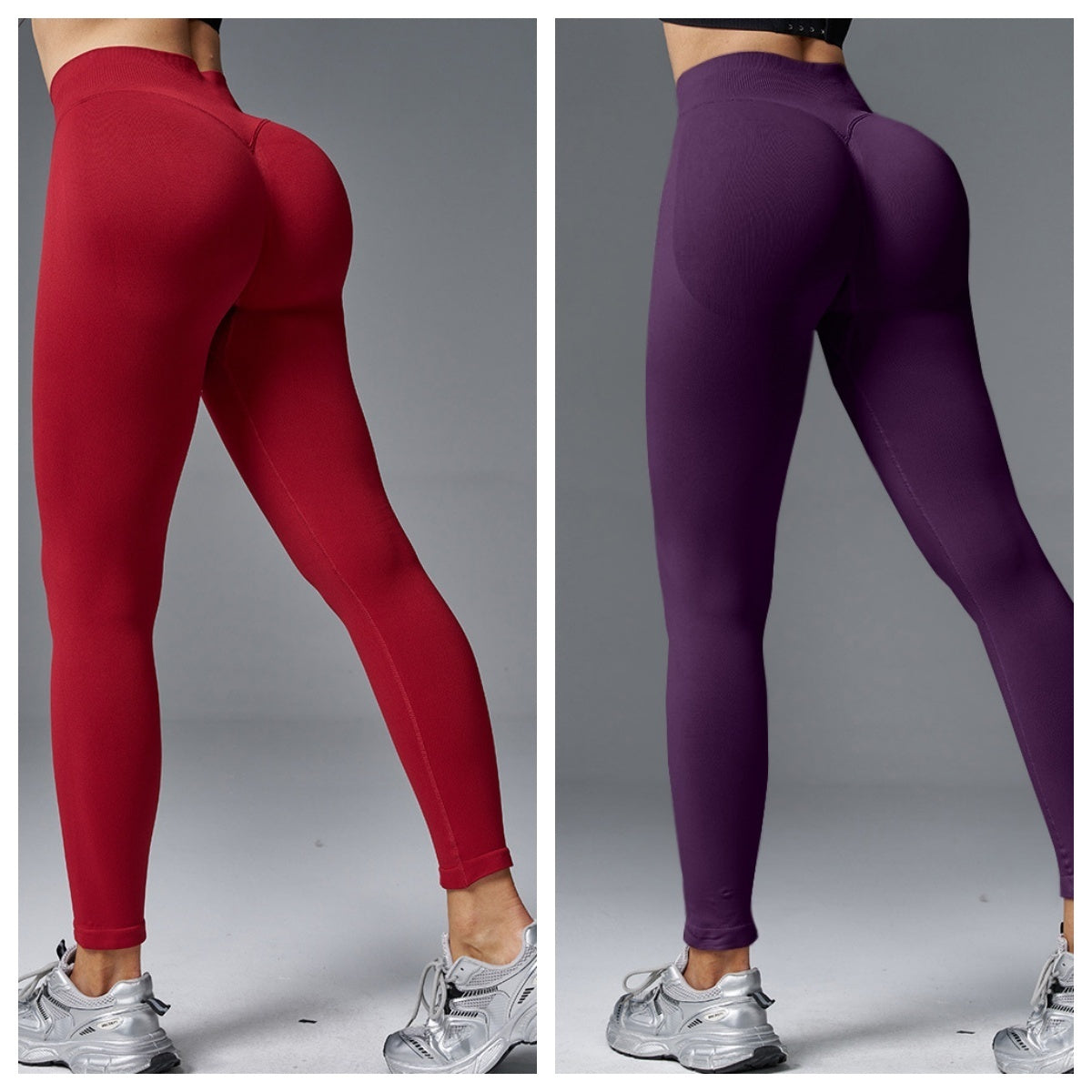 Peach Hip Tight Mid Waist Yoga Pants