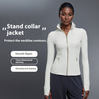 Windproof Stand Collar Yoga Fitness Jacket