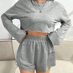 Long-sleeved T-shirt Short Suit