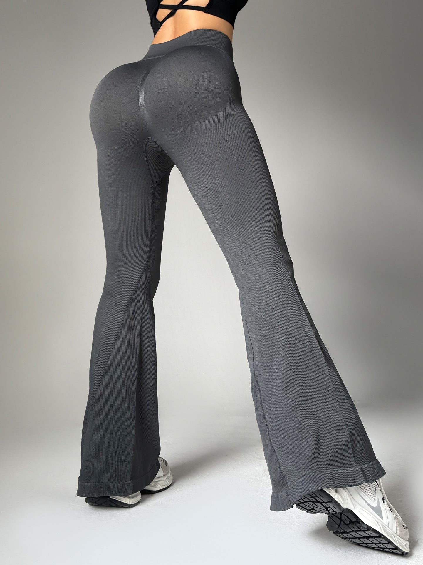 High Waist Flared Pants Women's Hip Lifting Casual Yoga Pants