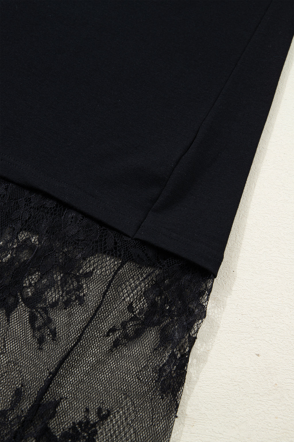 Black Floral Patchwork Short Sleeve T Shirt Loose Maxi Dress