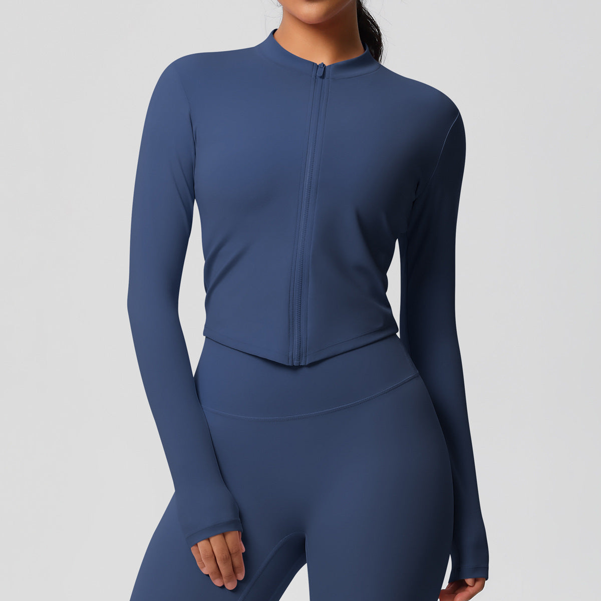 Sporty Tight Long Sleeve Yoga Wear Top