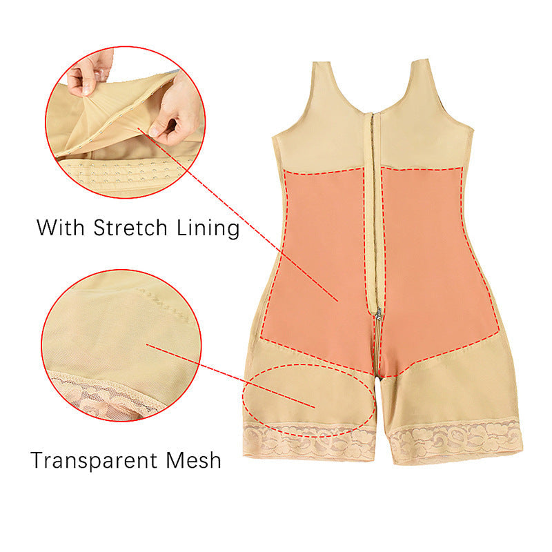 Women's Bodysuit One Piece Zipper Vest