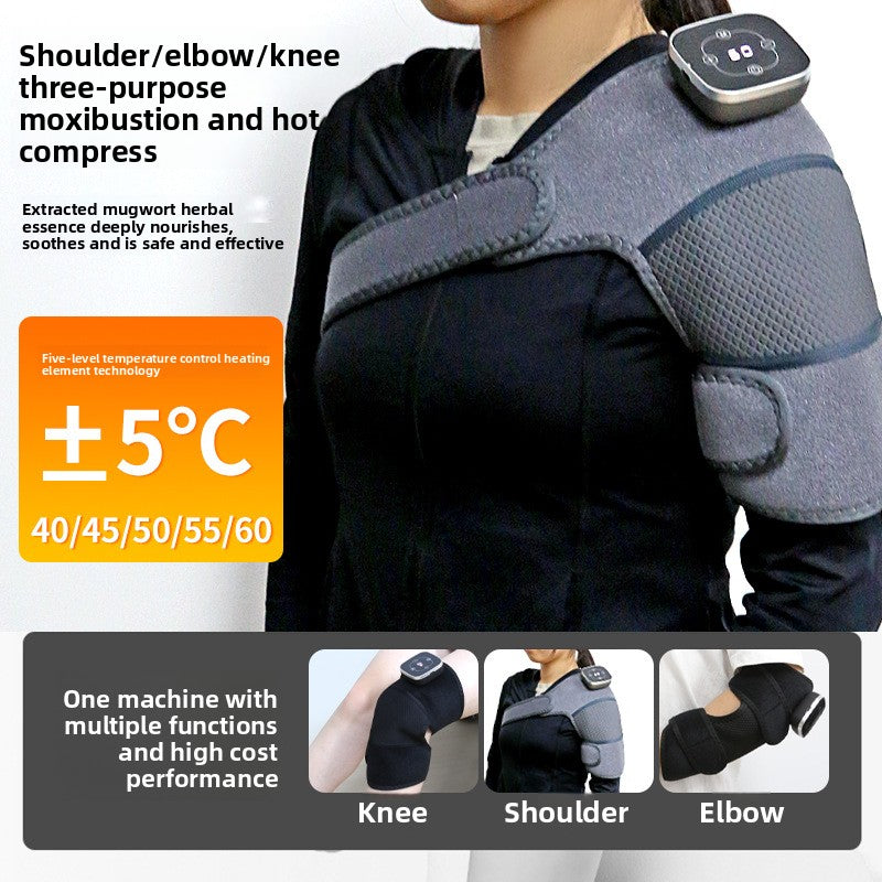 Electric heating massage knee pad