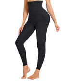 High Waist Cropped Pants High Elasticity Waist Slimming And Belly Contracting