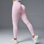 Peach Hip Tight Mid Waist Yoga Pants