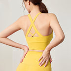 Cross Back Shockproof Yoga Bra