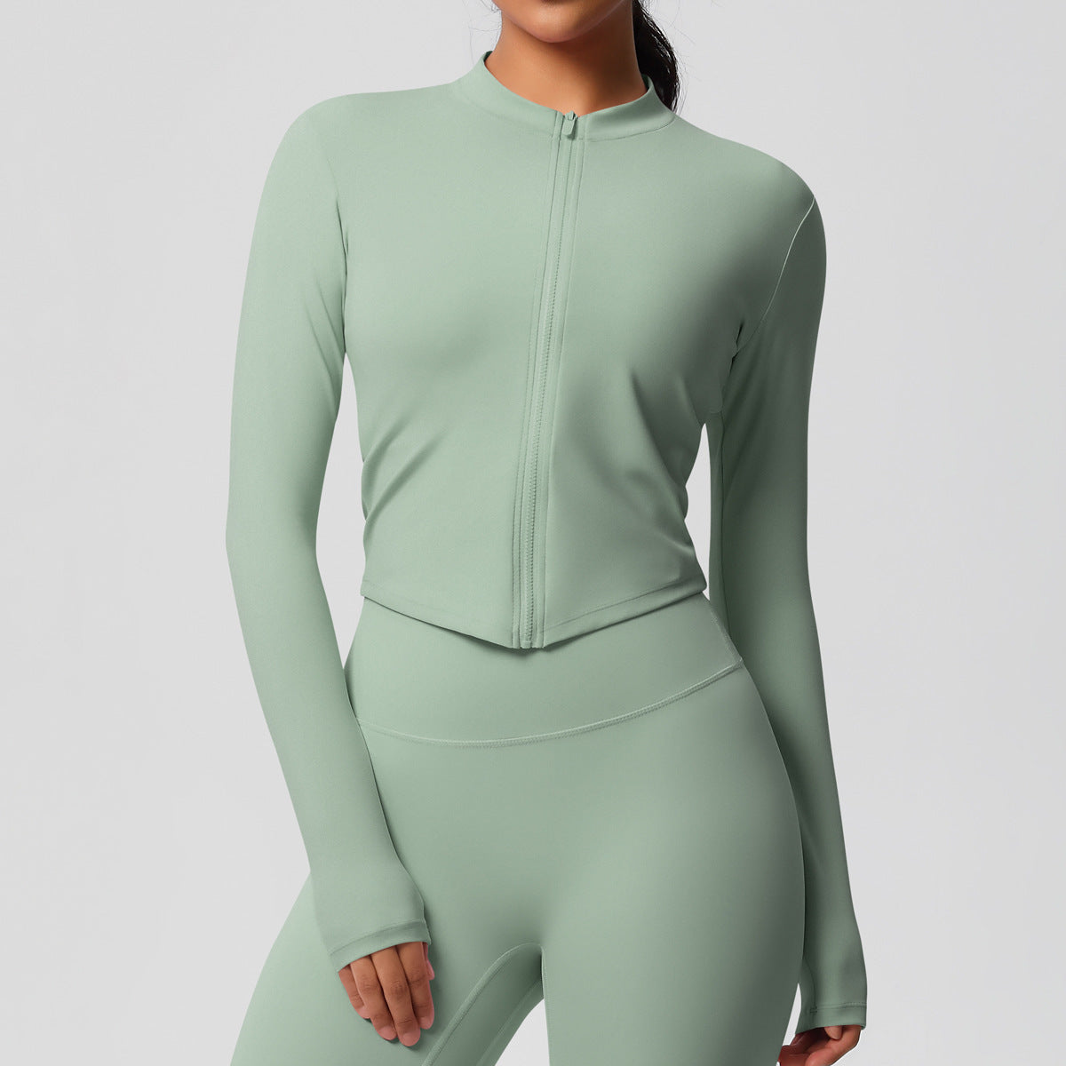 Sporty Tight Long Sleeve Yoga Wear Top