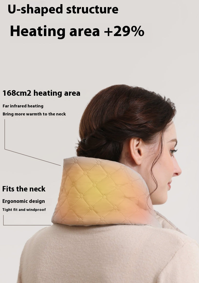 Electric Heating Scarf 3 Gear Heating Pads USB Heater Thermal Shawl