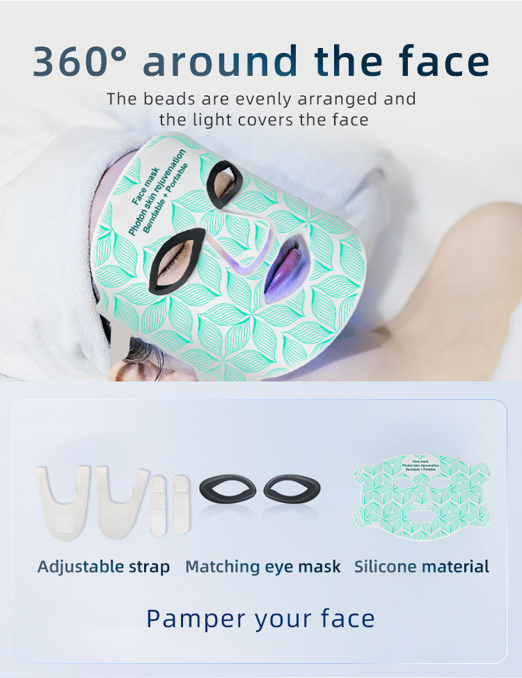 Photonic Silica Gel Facial Mask Instrument Multifunctional Rejuvenation