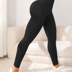 Casual High Waist Stretch Yoga Striped Trousers