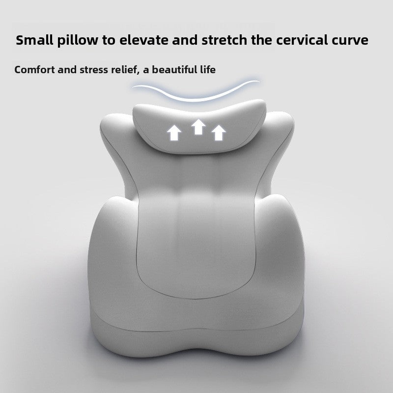 Ergonomic pillow for sleeping face down