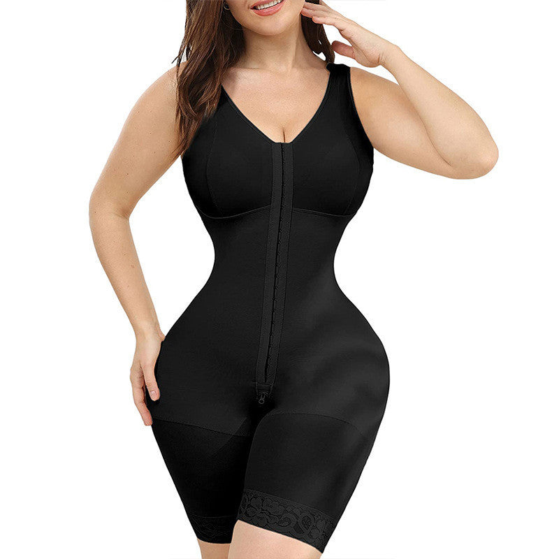 Women's Bodysuit One Piece Zipper Vest