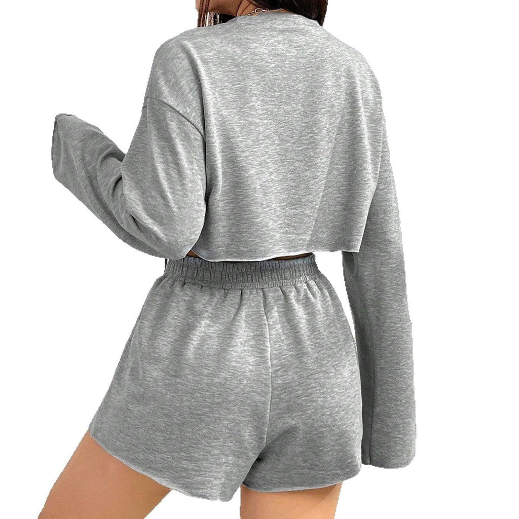 Long-sleeved T-shirt Short Suit