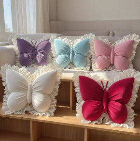 Lace Butterfly Plush Pillow