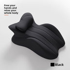 Ergonomic pillow for sleeping face down