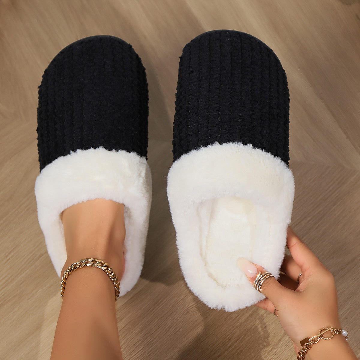 Fluffy Plush Casual Slippers