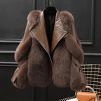 Elite Fur Long Wool Coat