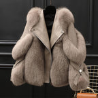 Elite Fur Long Wool Coat