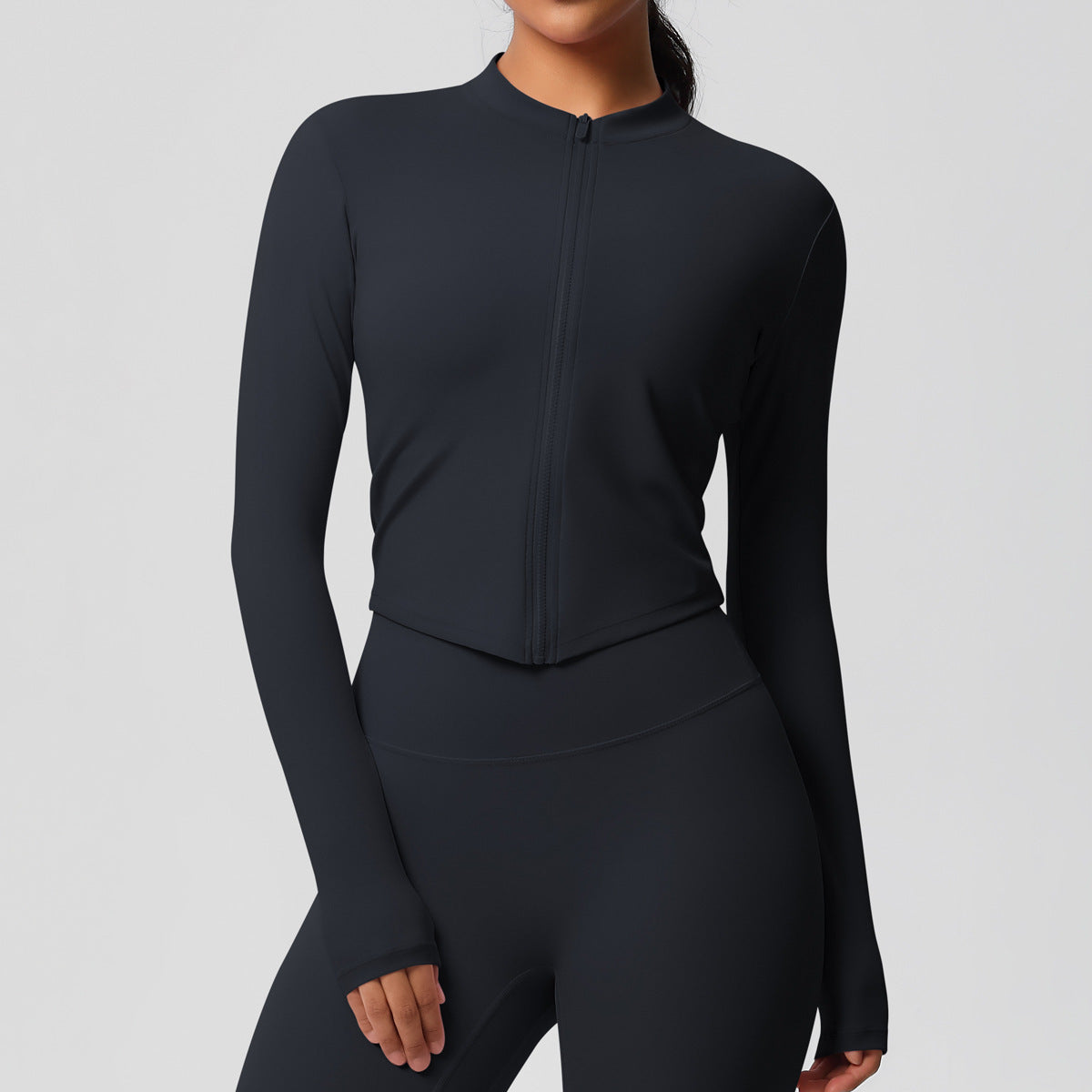 Sporty Tight Long Sleeve Yoga Wear Top