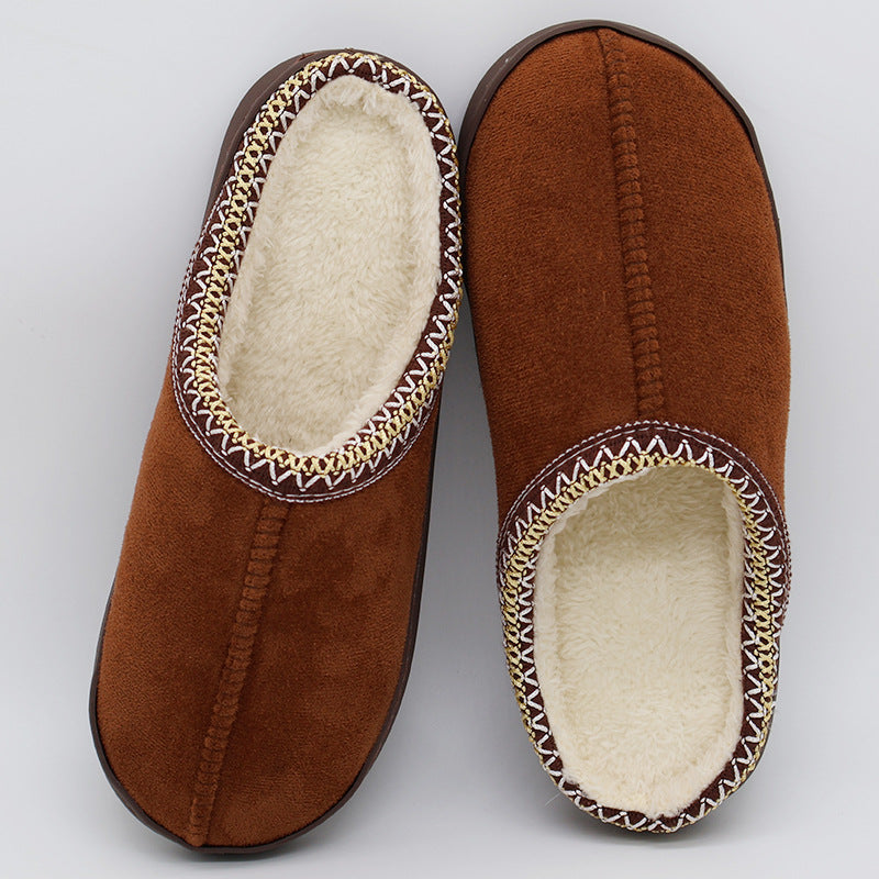 Indoor Home Thick-Sole Warm Cotton Slippers