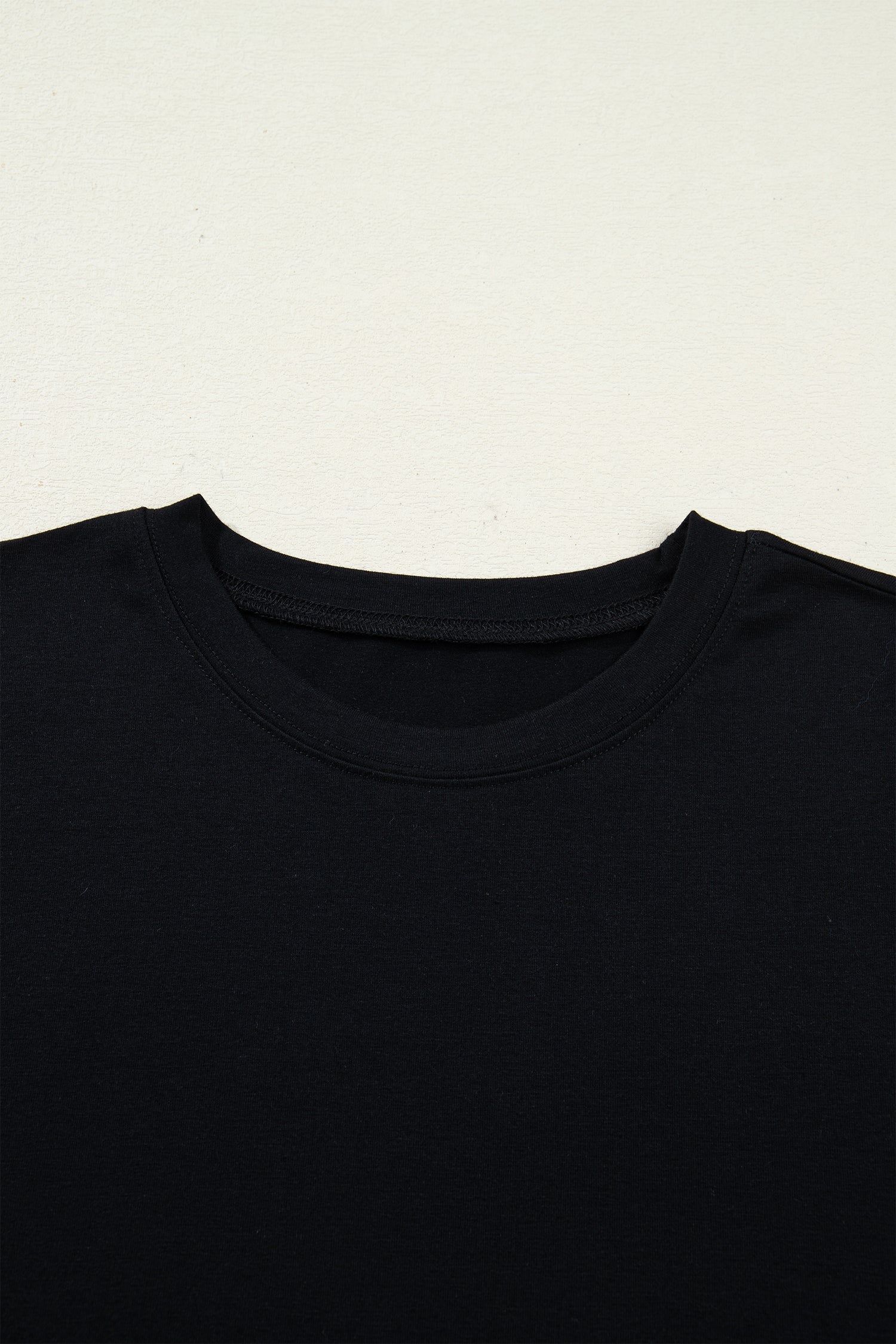 Black Floral Patchwork Short Sleeve T Shirt Loose Maxi Dress