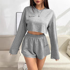 Long-sleeved T-shirt Short Suit