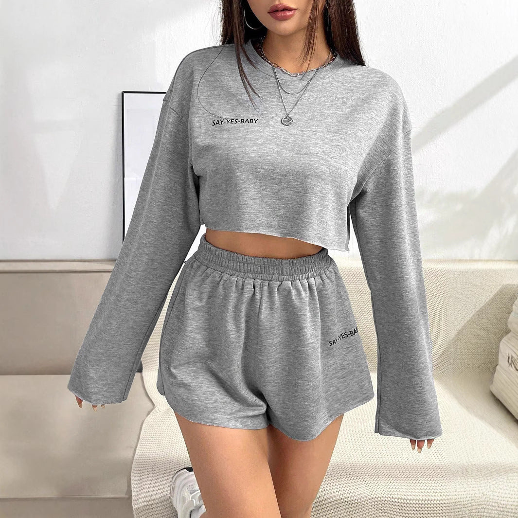 Long-sleeved T-shirt Short Suit