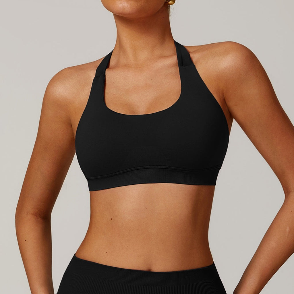 Halter Yoga Underwear Women's Hollow Sports Workout Bra
