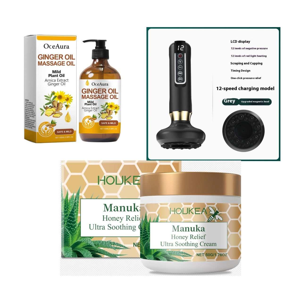 Electric Wireless Scraping Massage Instrument