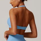 Halter Yoga Underwear Women's Hollow Sports Workout Bra