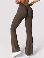 Peach Hip Raise Yoga Pants